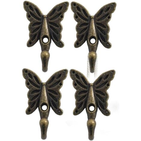 Bunthaus Stück Garderobenschmetterling Zur Wandmontage, Vintage-handtuchhalter, Wandaufhänger Für Küche, Badezimmer, Schlafzimmer
