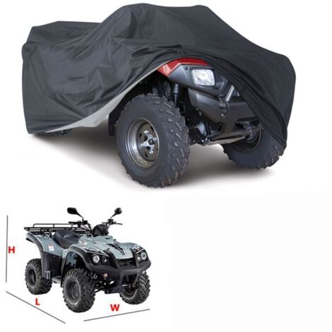 Bunthaus Outdoor-abdeckung, Plane, Schutz Für Atv, Motorrad, Quad, Wasserdicht, Uv-schutz, 145 × 85 × 98 Cm, Atv-quad-abdeckung, Schwere Elektrofahrrad-abdeckung, Strandauto-kleidung, Schwarz