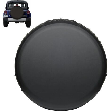 Bunthaus Universelle Reserveradabdeckung Für Auto, Suv, Lkw, Dickes Leder, Wasserdicht, Staubdicht, Sonnen-, Regen-, Schneeschutz, Schwarz, Passend Für Reifen Mit Einem Durchmesser Von 30–32 Zoll