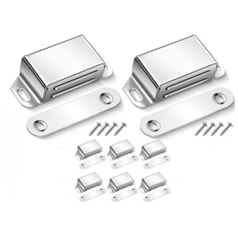 Bunthaus 8er-pack Magnetische Türschnäpper Aus Edelstahl Für Schrank, Schublade, Küche, Badezimmer, Schrank, Schublade, Kleiderschrank