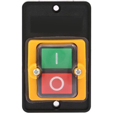 Bunthaus Drucktastenschalter, Ac220v/380v 10a Wasserdichter Drucktastenschalter Sicherheits-ein/aus-drucktastenschalter Für Mechanische Geräte, Textilmaschinen