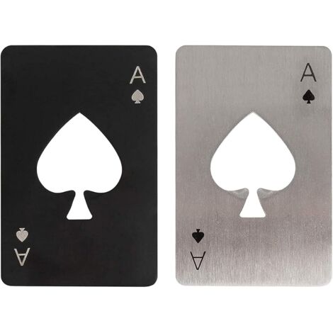 Bunthaus Stück Poker-bieröffner, Kreditkartenform, Passend Für Brieftaschengröße, Flaschenöffner, Flaschenöffner, Korkenzieher-glasöffner, Zusammengebaut