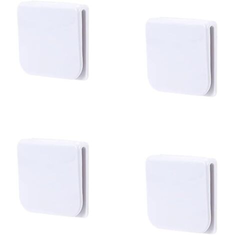 Bunthaus Duschvorhang-clips, 4 Stück, Selbstklebende Dusch-clips, Duschschutz-clips, Spritzschutz-clips, Zum Halten Von Duschvorhang Und Vorhang