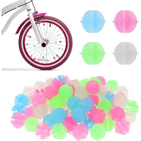 Bunthaus 36 Stück Fahrradspeichenperlen, Bunter Fahrradspeichenclip, Fahrraddekorationszubehör, Speichenperlendekoration Für Kinder, Mädchen, Fahrradzubehör