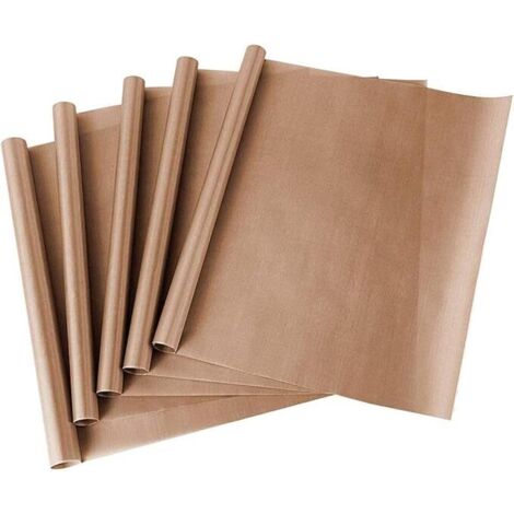 Bunthaus Set Mit 5 Teflonplatten Zum Backen, Wiederverwendbares Backpapier, Ptfe-teflonplatten, Für Ofenhitzepresse, Antihaftbeschichtet, 40 X 60 Cm, Hitzebeständige Bastelmatte (40 X 60 Cm)