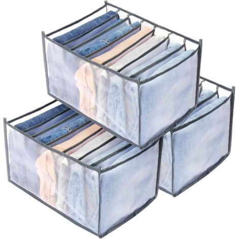 Bunthaus T-shirt-organizer, Kleiderschubladen-organizer, Kleiderschrank-kleiderorganisator, Kleiderschubladen-trennwände, Netz-kleideraufbewahrung, Organizer Für Leggings, T-shirts, Kinderjeans, Unter