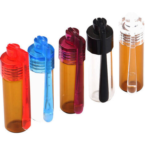 Bunthaus 5er-pack Gewürzpulverflaschen Mit Löffel – 51 Mm Höhe, Kleine Aufbewahrungsflasche Mit Mikroglastrichter Mit Löffel Für Camping Und Reisen