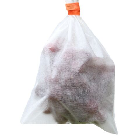 Bunthaus 100 Stück Insekten- Und Vogelsichere Beutel Für Früchte, Obstpflanzen, Blumen, Samen, Schutznetze Für Obst, Gemüse, Weintrauben, Netzbeutel Gegen Das Absacken Von Sämlingen, Weiß