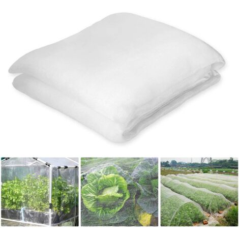 Bunthaus Weißes Anti-insekten-gemüsegartennetz 3 X 5 M, Gemüsegarten-schutznetz, Gartennetz Geeignet Zum Schutz Von Pflanzen, Blumen, Gemüse Und Früchten