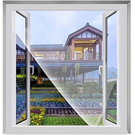 Bunthaus Verstellbare Insektenschutznetze, 150 X 200 Cm, Selbstgemachter Nylon-insektenschutz-ersatz, Bildschirm-ersatz Für Fenster, Türen Und Terrassen, Premium-haustierschutz, Weiß
