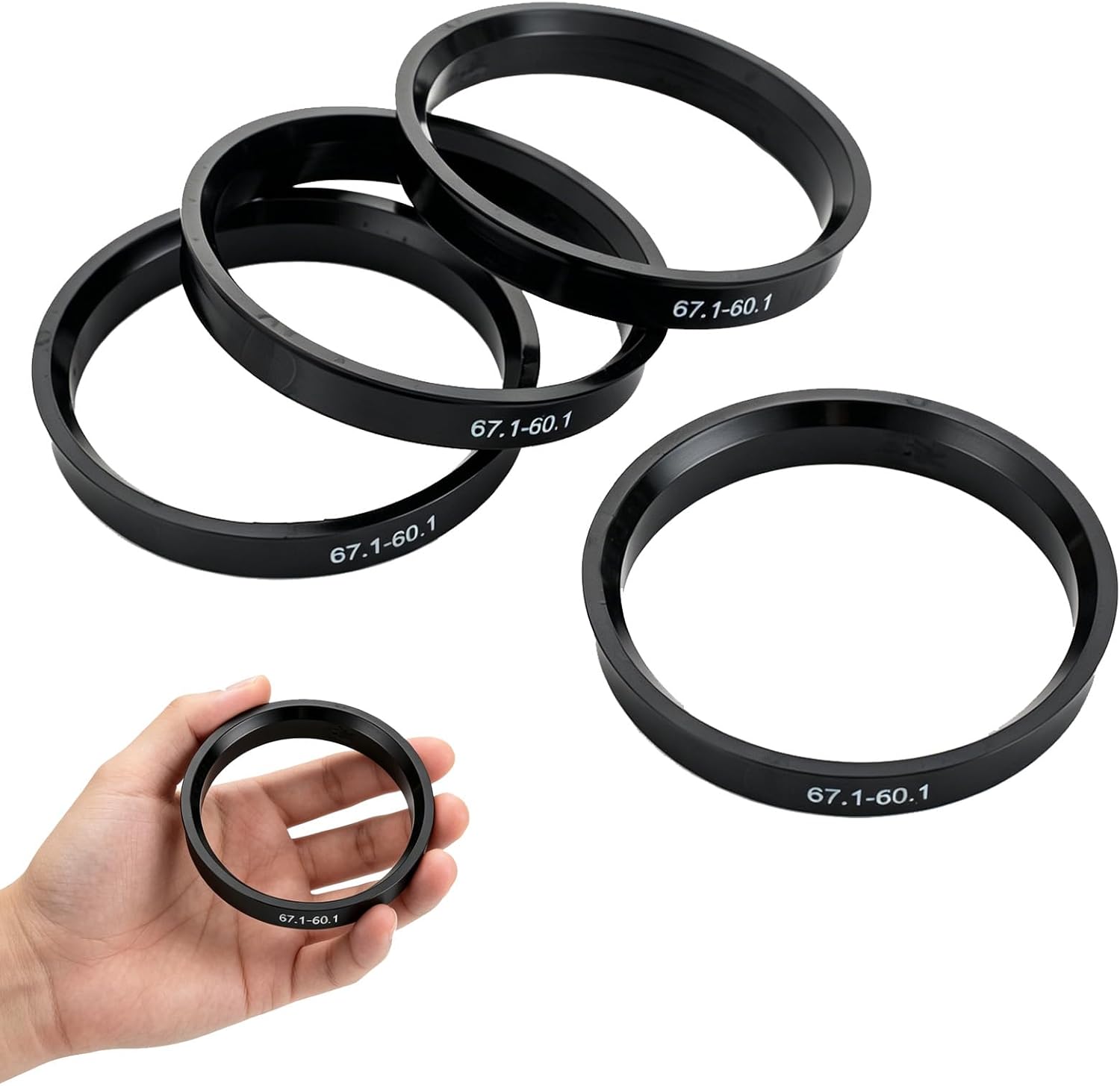 4 Stück Zentrierringe 66,6 Bis 57,1 Mm, Zentrierringe Polycarbonat Kunststoffringe Für Aluminiumfelgen, Felgenzentrierring Für Vw Golf Für Passat Polo Für Audi A3 A4 Seat Skoda Mercedes