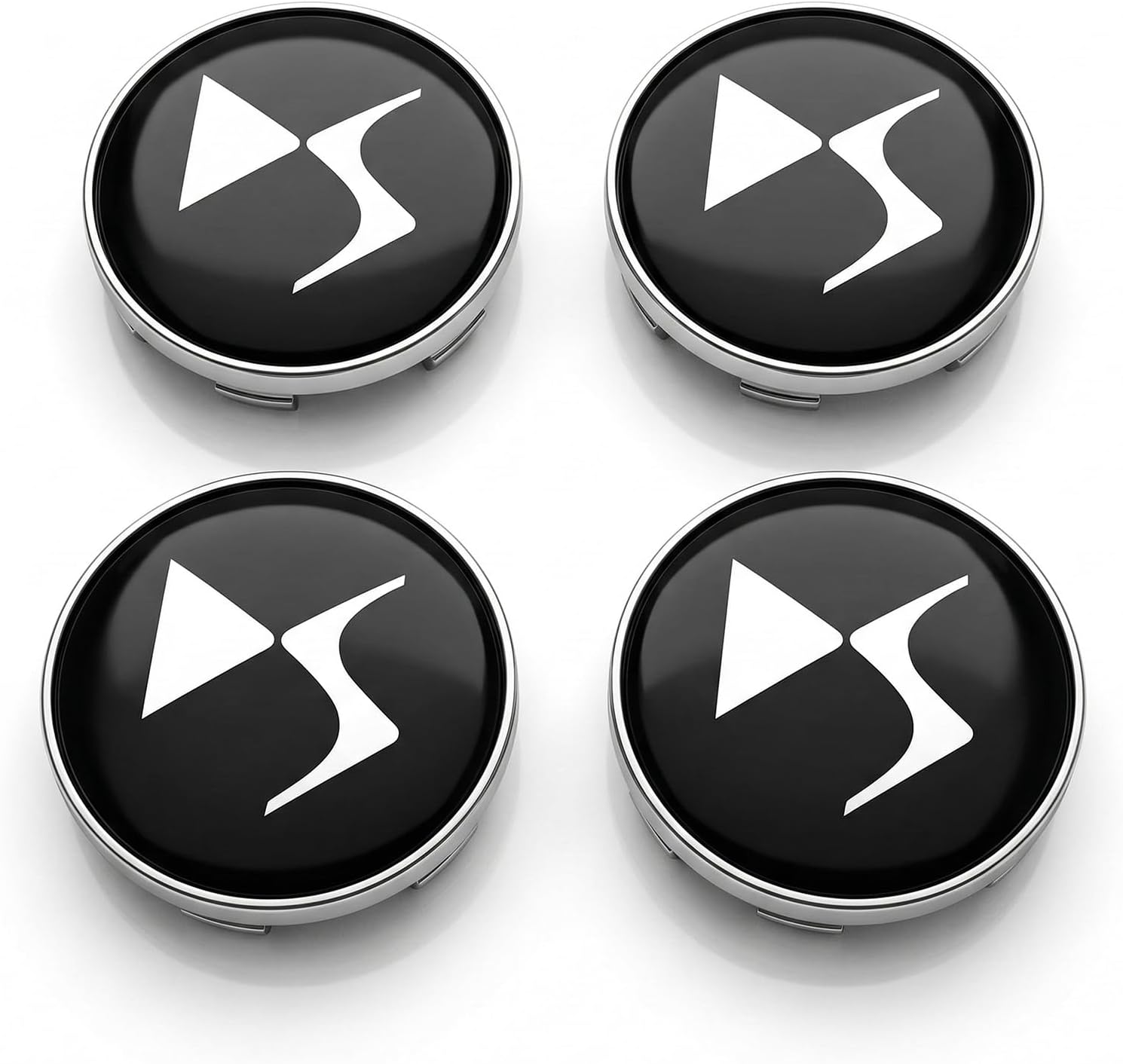 4 Stück Für Citroen Ds3, Für Ds3, Nabenabdeckung Für Citroen, Für Ds3-zubehör, Nabenabdeckung, Durchmesser: 60 Mm, Schwarz, Für Citroën Ds3, Ds4 Und Ds6, Perfekt Auf Die Originalteile Abgestimmt.