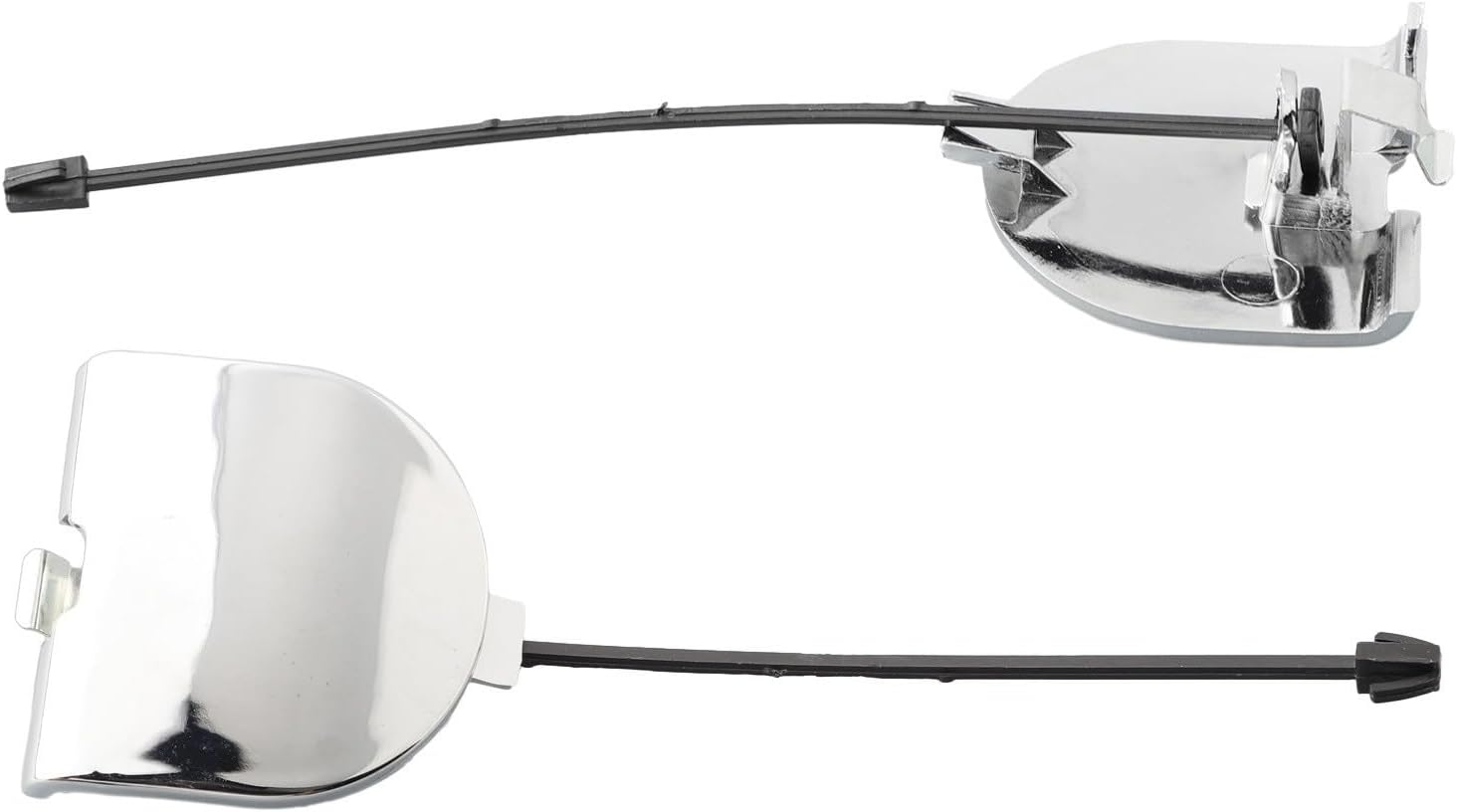 Abdeckung Der Abschleppöse Für Die Hintere Stoßstange, Kompatibel Mit Fiat 500 2007–2012, Chrom-finish Oem 735455393, Direktes Ersatzzubehör Für Schutz Und Styling Der Abschleppöse