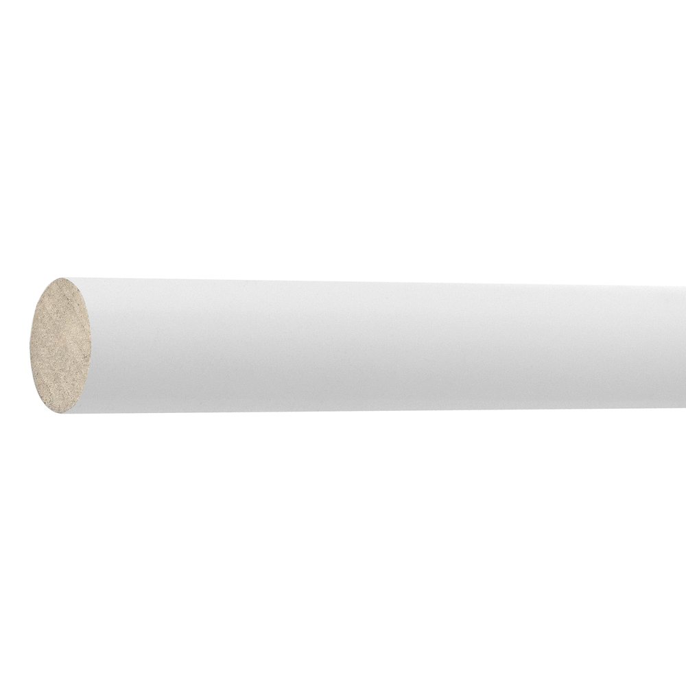 Runde Kleiderstange Mytube, 28 Mm Durchmesser, Weiß, 100 Cm Lang Cime
