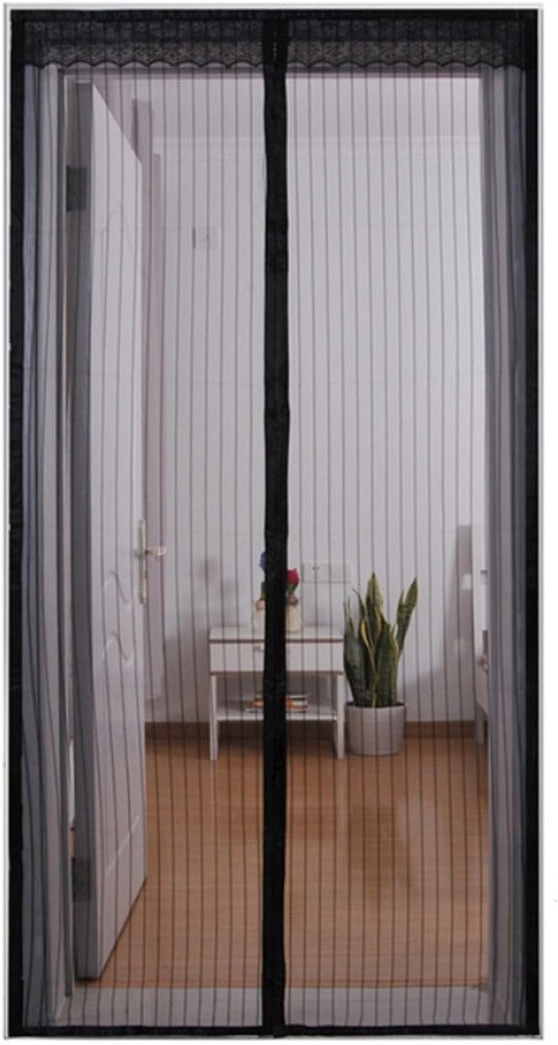 80 X 220 Cm Magnetisches Moskitonetz Für Türen, Schwarz – Mückenschutz Für Türen Und Fenster