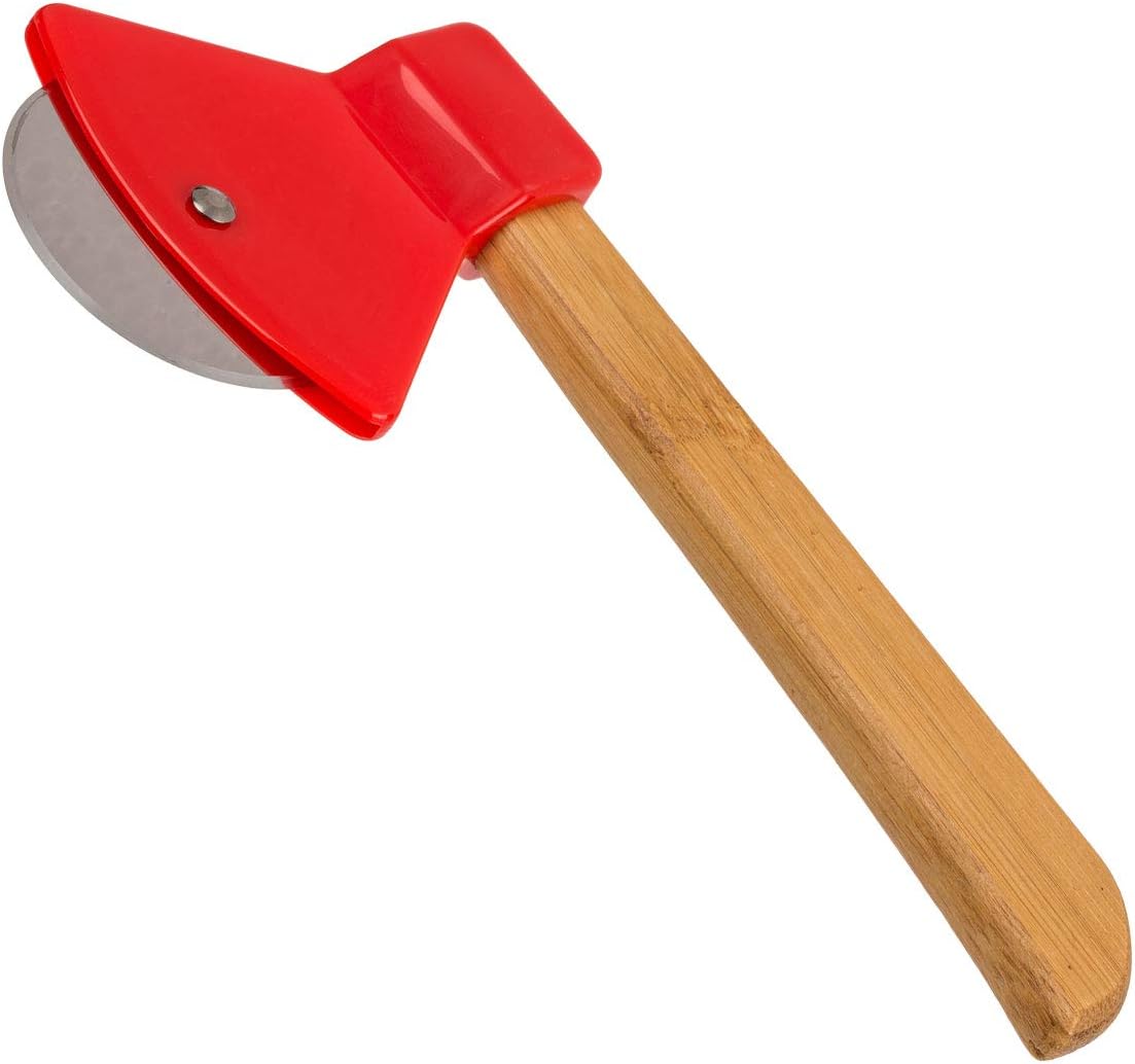 Pizzaschneider, Pizzamesser Mit Edelstahlklinge, Küchenutensil Mit Ergonomischem Holzgriff Und Fingerschutz, Geeignet Für Pizzaliebhaber