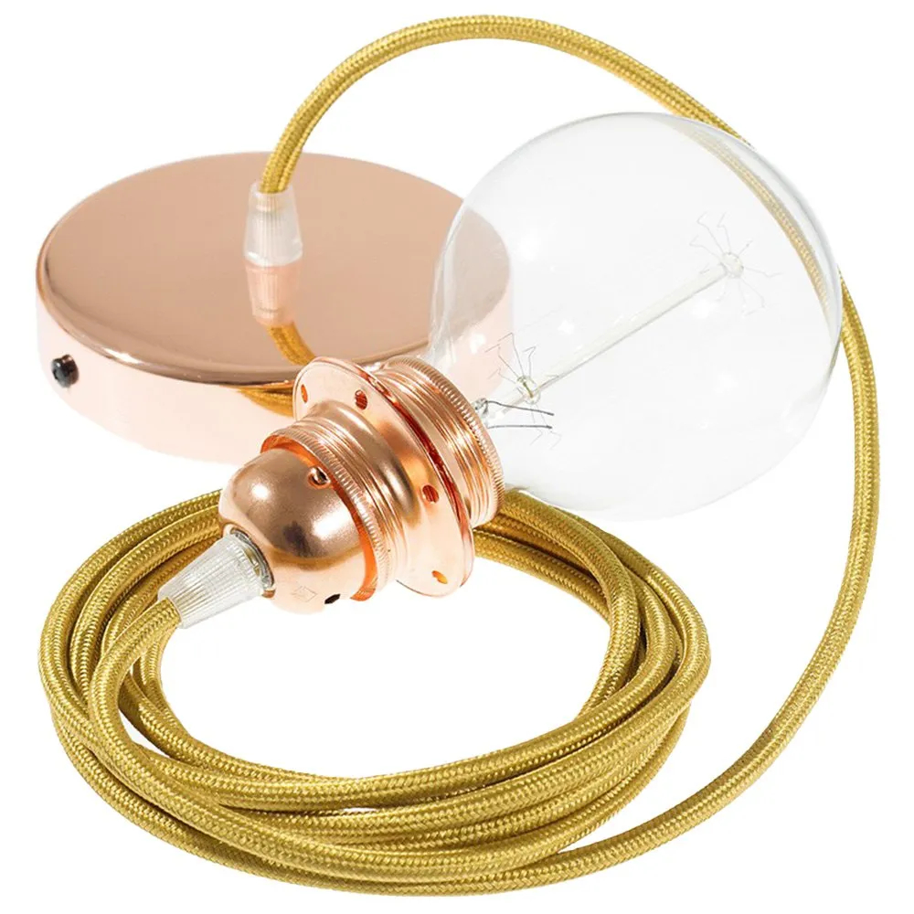 Hängeleuchte Creative Cables Rm05 Leistung 70w Seilkabel Gold