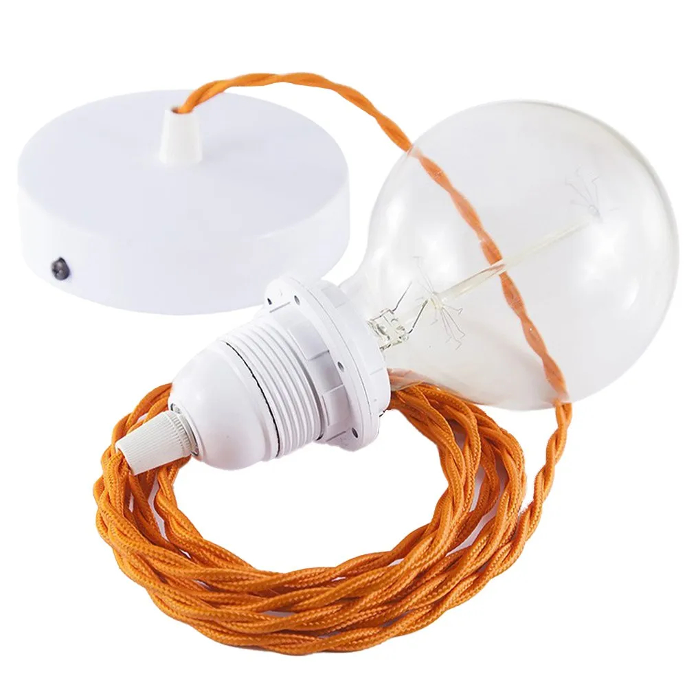 Lampe Creative-cables Tm15 105w Orange Textil