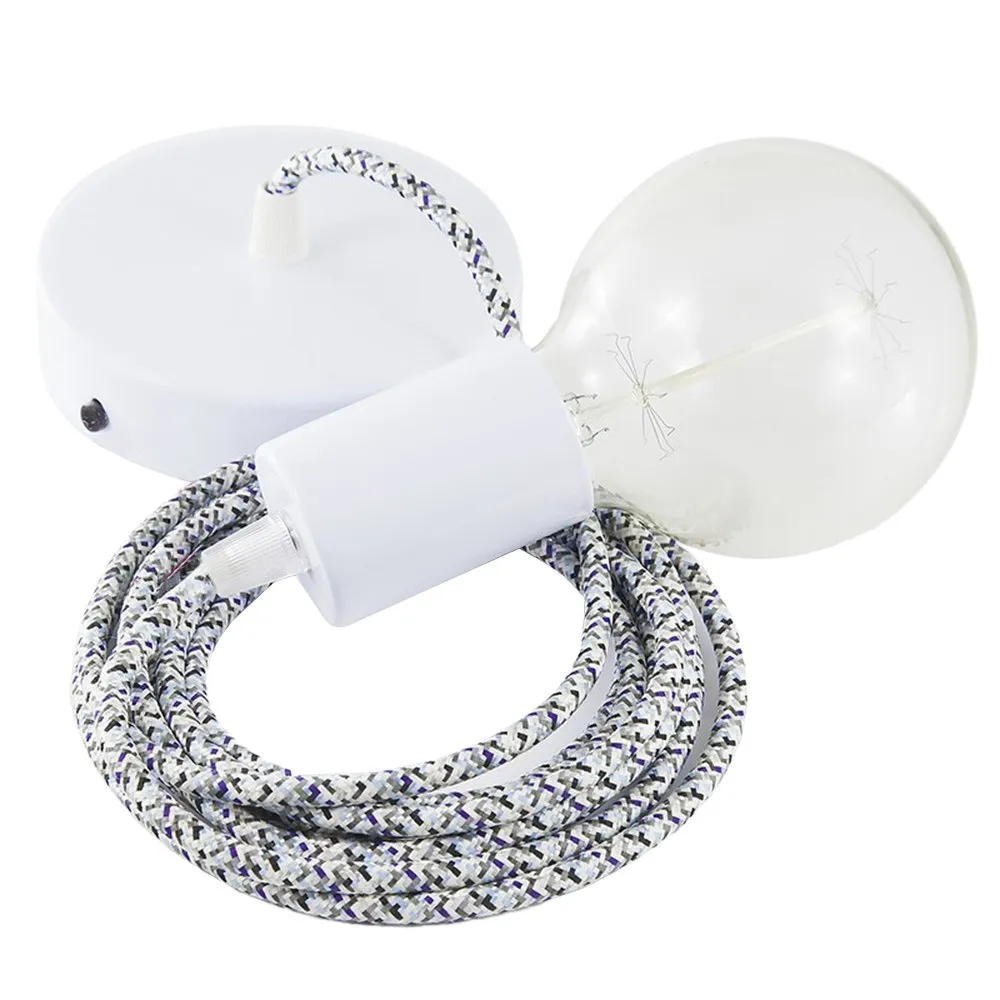 Leuchte Creative-cables Rx04 Pixel Textilkabel Kupfer 50 Cm