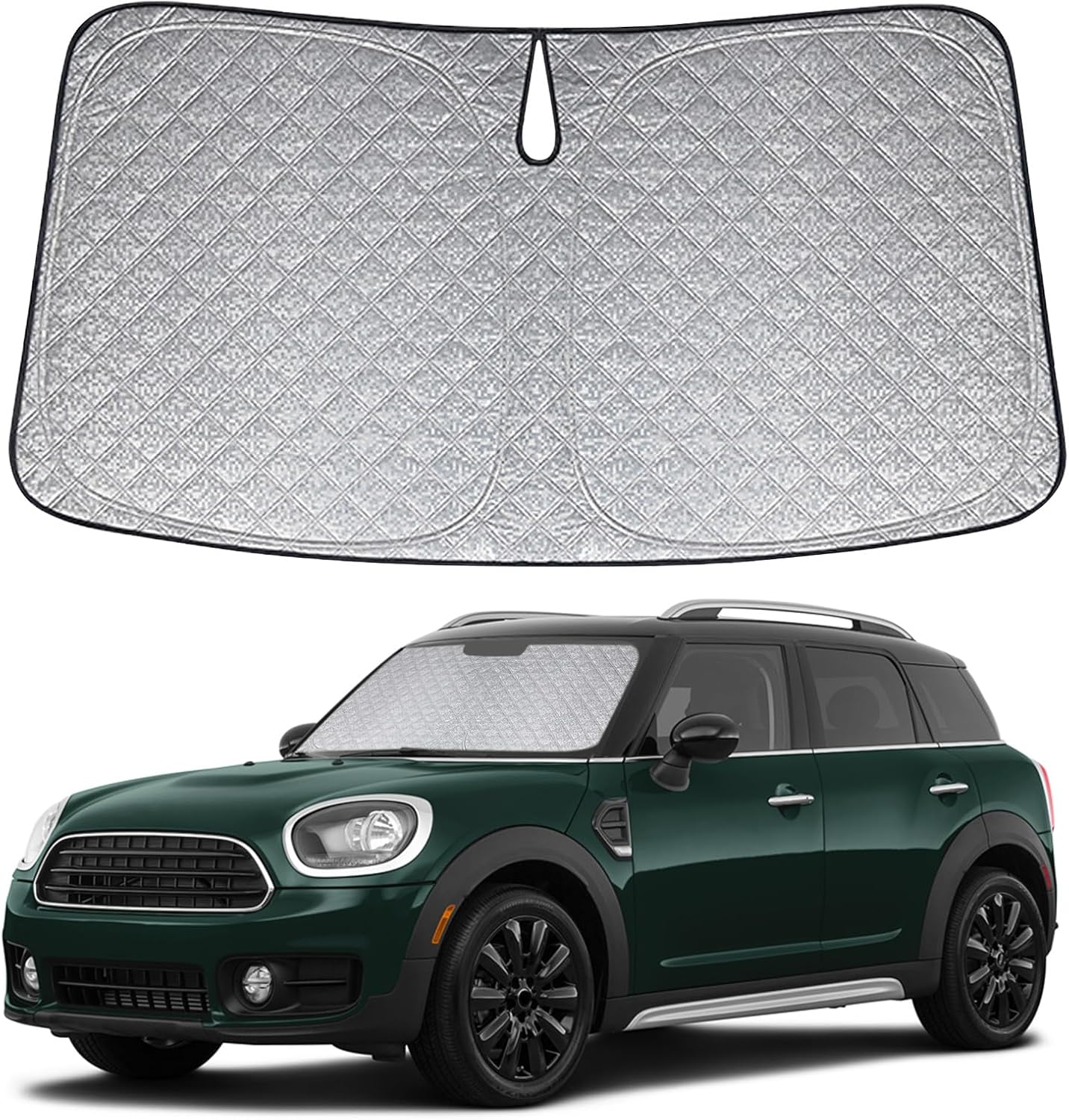 Uv-schutzblende Für Die Frontscheibe Des Mini Countryman (145 X 80 Cm), Faltbare Sonnenschutzabdeckung Für Den Fahrzeuginnenraum