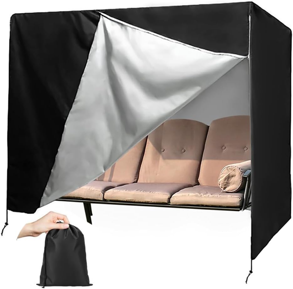 Schutzhülle Für Gartenschaukeln (3-4-sitzer), Sonnenschutz, 220 X 145 X 170 Cm, 420d Oxford-gewebe