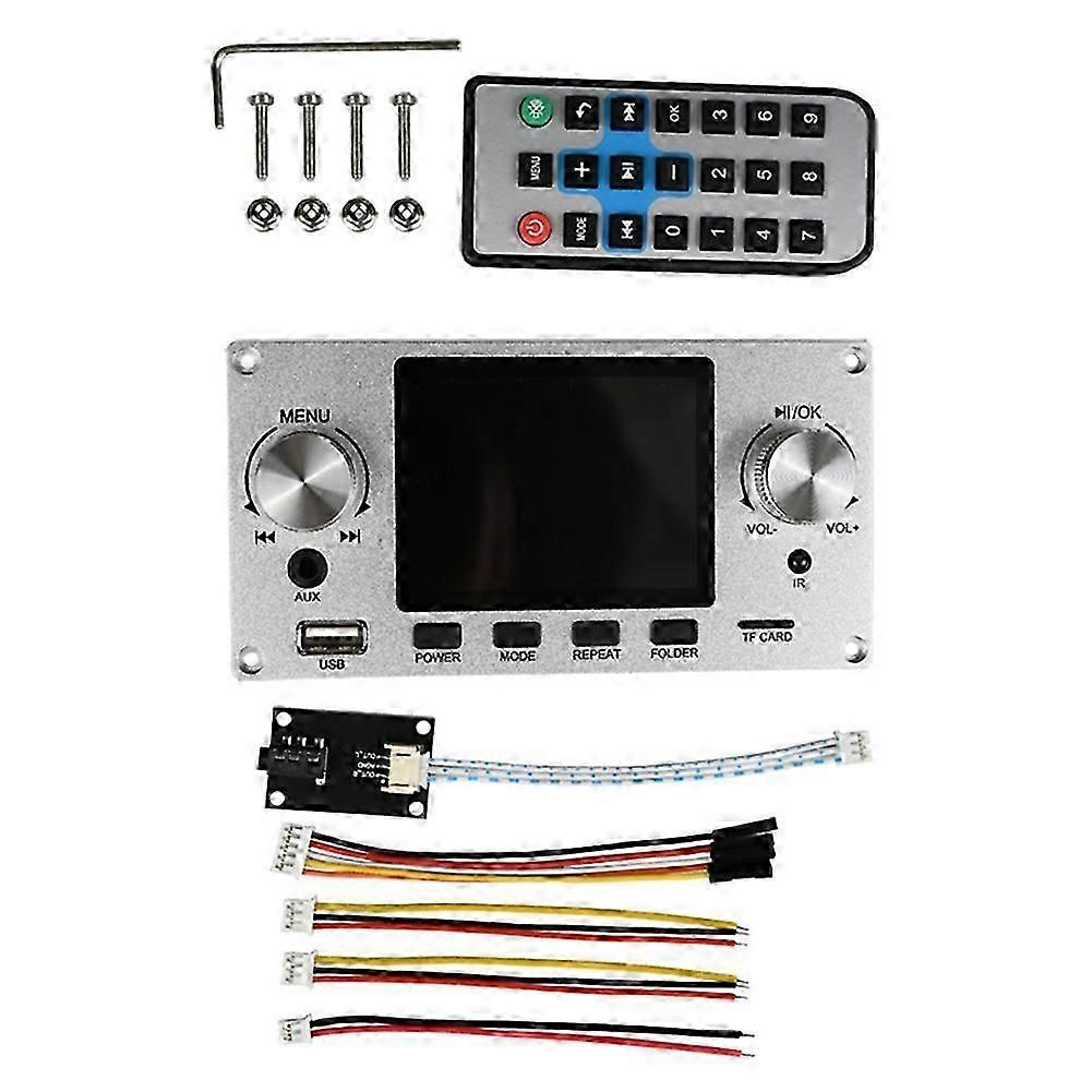 Module De Décodage Audio Sans Perte Avec Écran Couleur Tft 2,8 Pouces, Compatible Avec La Sortie Audio Numérique I2s, Couleur Argent Pa