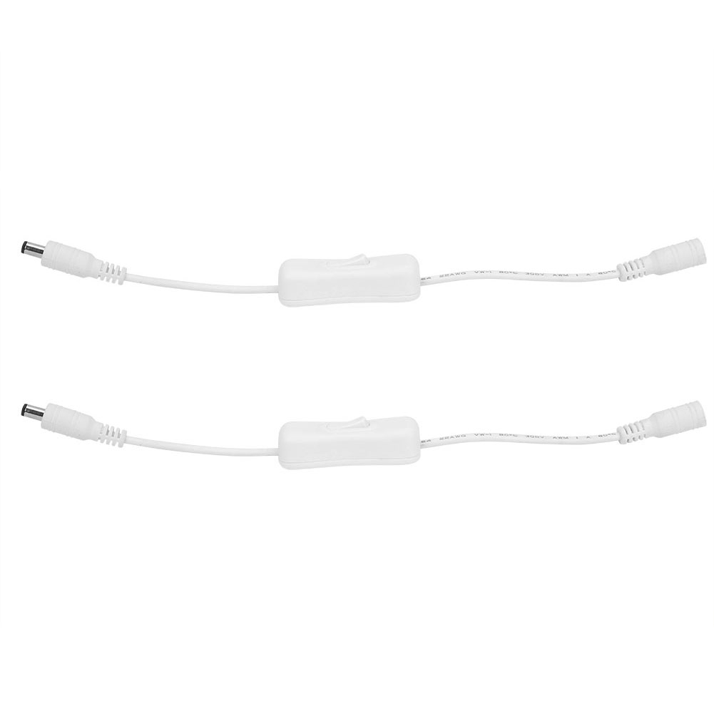 Monochrom-controller Mit 2 Schaltern, Dc-netzkabel Für Led-streifen, Stromanschluss, 5,5 X 2,1 Mm Dc-schnittstellenkabel (stecker/buchse)