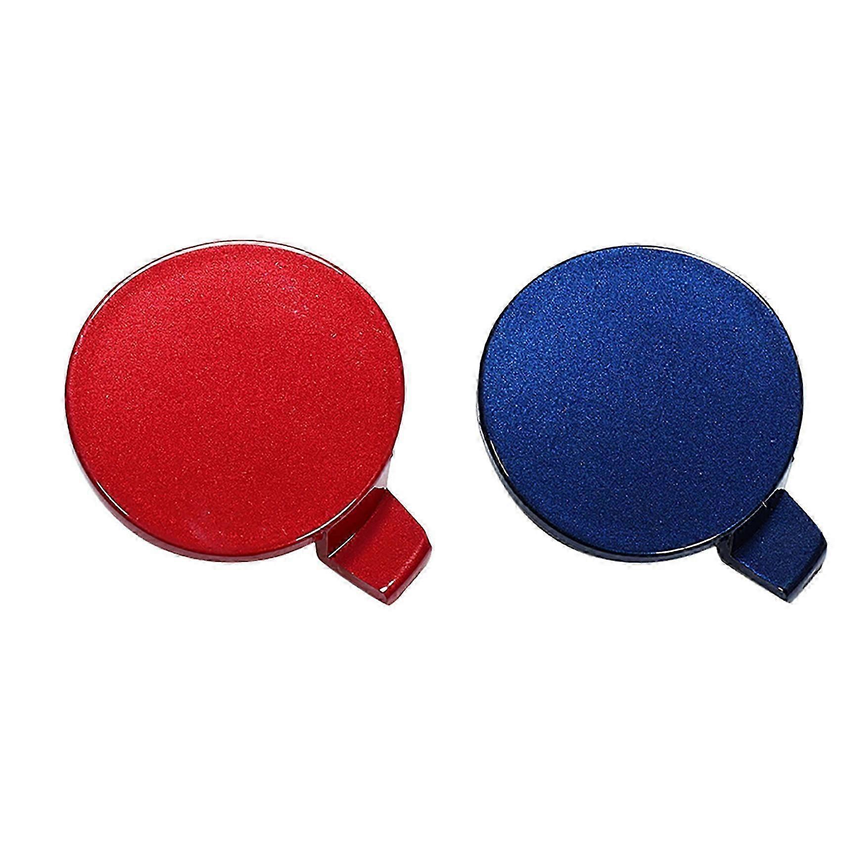 Lot De 2 Caches Pour Crochet De Remorquage De Pare-chocs Avant Compatibles Avec Tesla Model 3 (2017-2021), En Abs, Bleu Et Rouge (qaq)