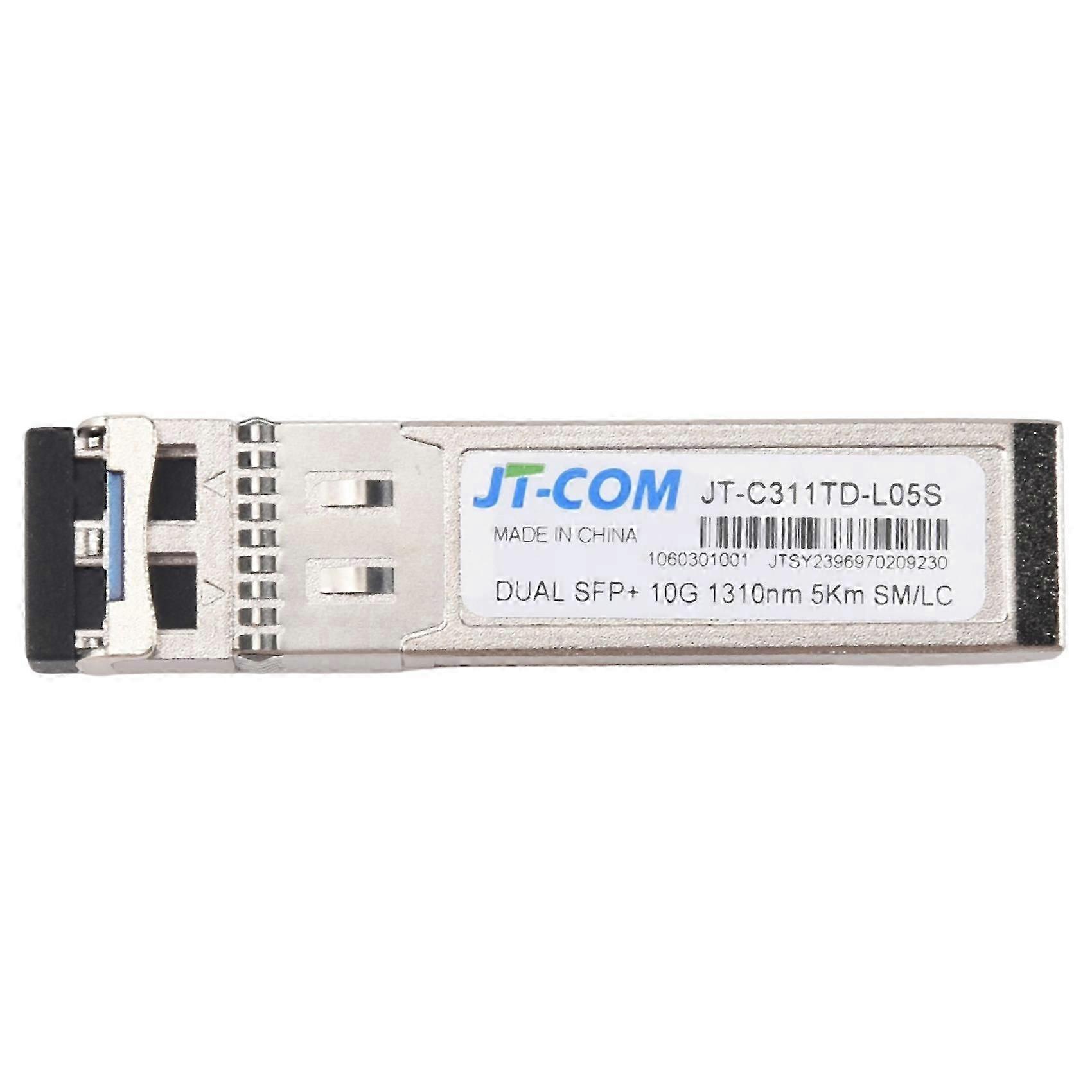 Module Sfp+ Duplex Lc Monomode 10g Jt-com, Fibre Optique 5 Km, 1310 Nm, Pour Commutateur Mikrotik/huawei