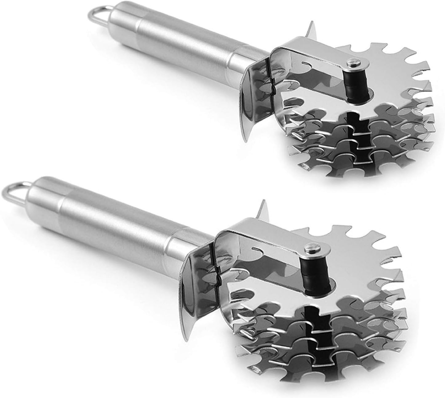 Fleischklopfer, -walze, Steakklopfer, Hähnchenklopfer Aus Edelstahl, Kochutensilien Für Steak, Schweinefleisch, Rindfleisch, Schweinekoteletts, Lamm, Hähnchen, Fisch, Ergonomischer Griff, 2er-set