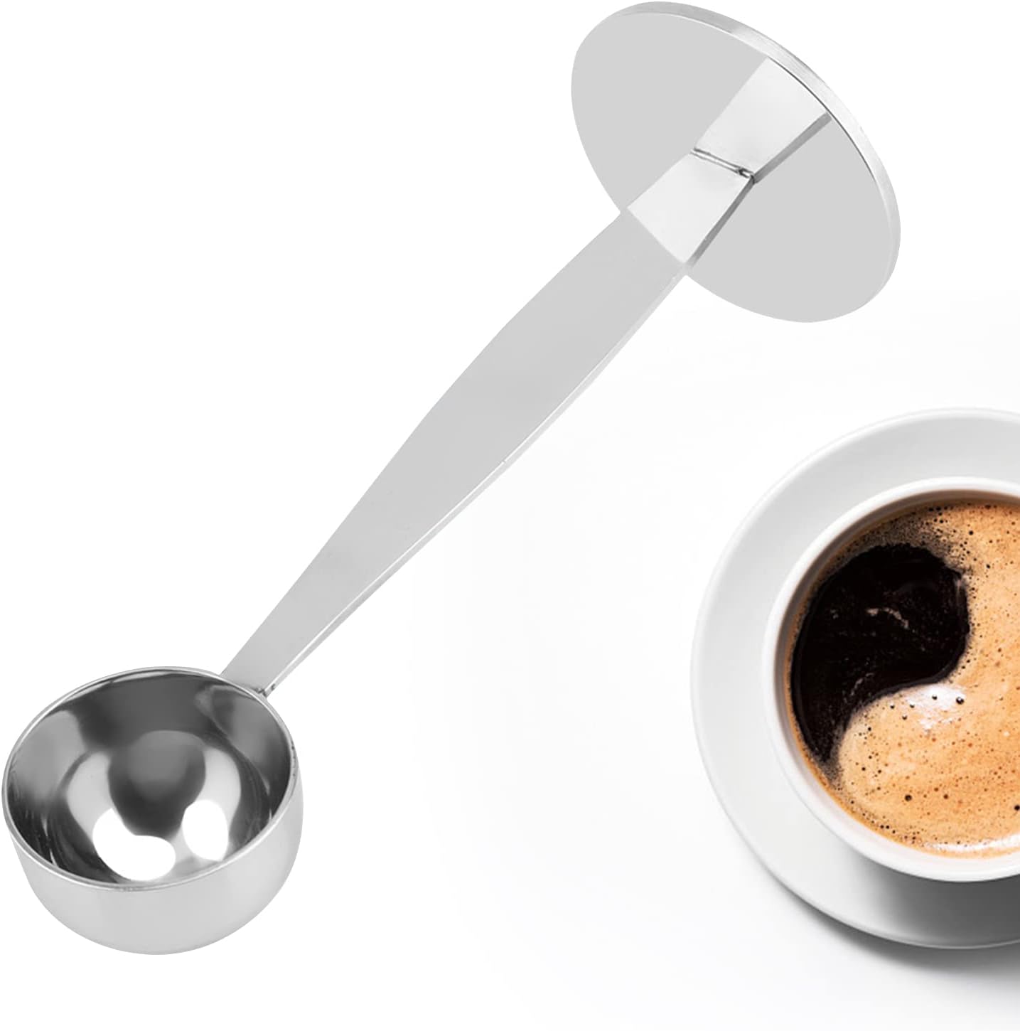 In 1 Teelöffel Mit Espresso-mixstab, Edelstahl-messlöffel (kaffeepresse)