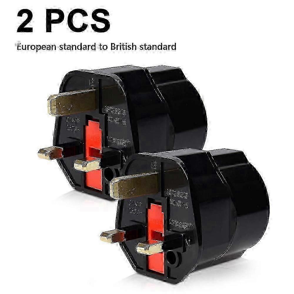 2 Reiseadapter Für Britische Stecker – Eu-netzadapter Auf Reisestecker