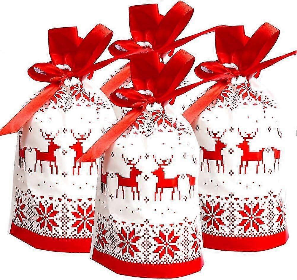 50er-pack Weihnachtsgeschenktüten Mit Kordelzug, Weihnachtsgeschenktüten, Süßigkeitentüten