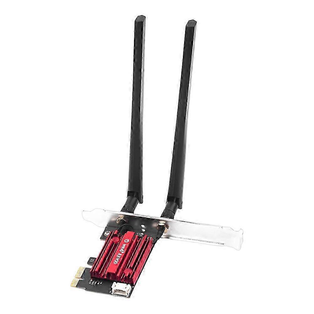 Carte Réseau Wifi 6 Pcie Ax900, Bluetooth 5.4, Double Bande 2,4 Ghz/5,8 Ghz, Antennes Externes, Adaptateur Gaming/pc Pour Windows 10/11 Hf