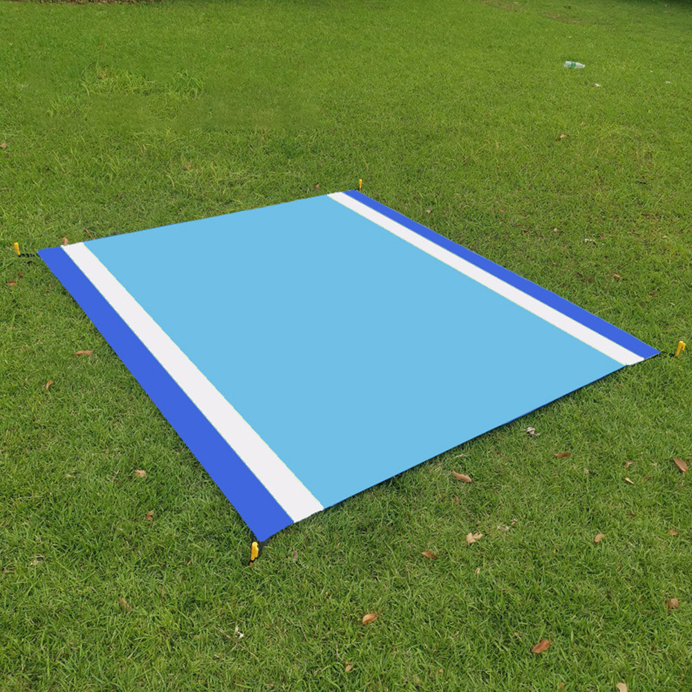 Stranddecke (210 X 200 Cm), Leichte, Wasserdichte Und Sanddichte Decke Für 4–7 Erwachsene, Geeignet Für Den Strand, Große Picknickmatte, Reisen Und Camping
