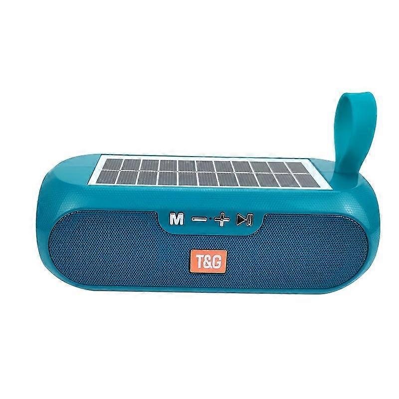 Enceinte Bluetooth Solaire Portable Sans Fil 10 W Pour L'Extérieur Avec Radio Fm, Lecteur De Carte Tf, Entrée Auxiliaire Et Port Usb, Bluetooth 5.0 Pour Smartphones Et Tablettes.