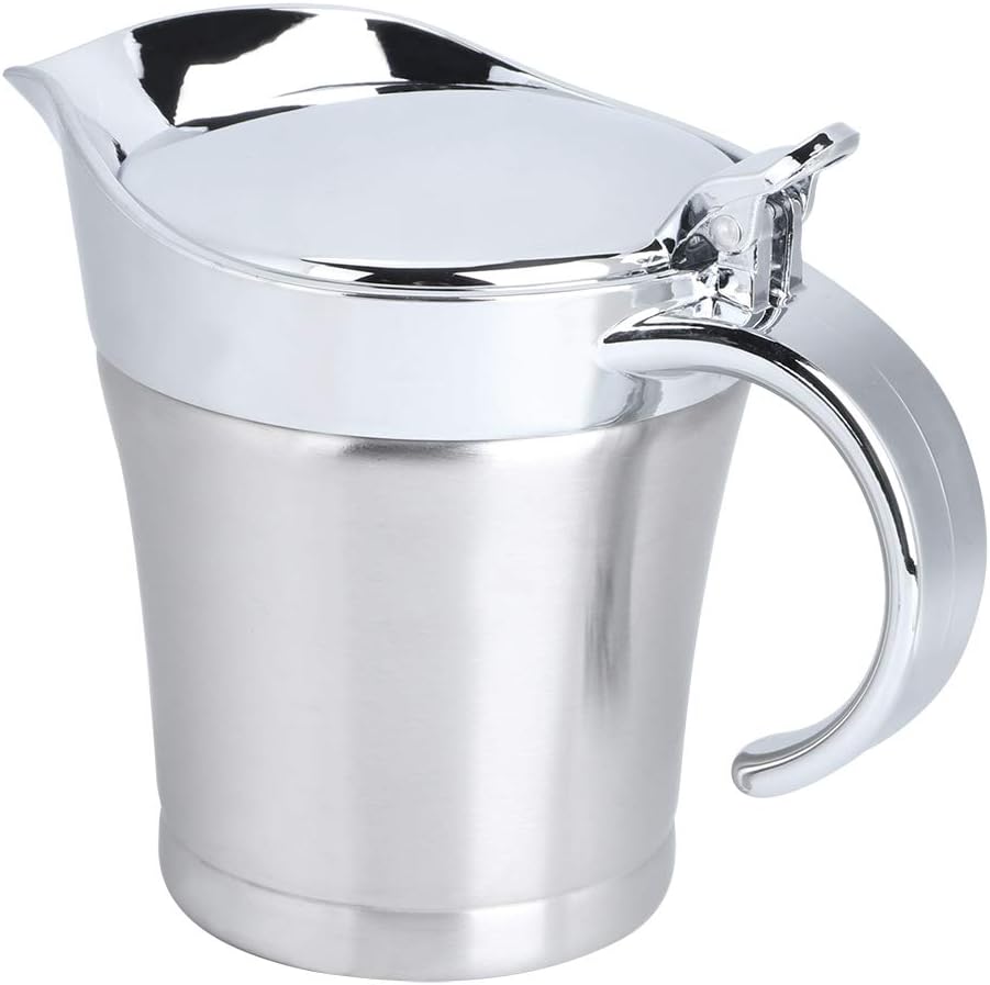 Doppelwandiger Topf Mit Klappdeckel Für Tomatensoße, Sahne (kleine Größe, Ca. 450 Ml)