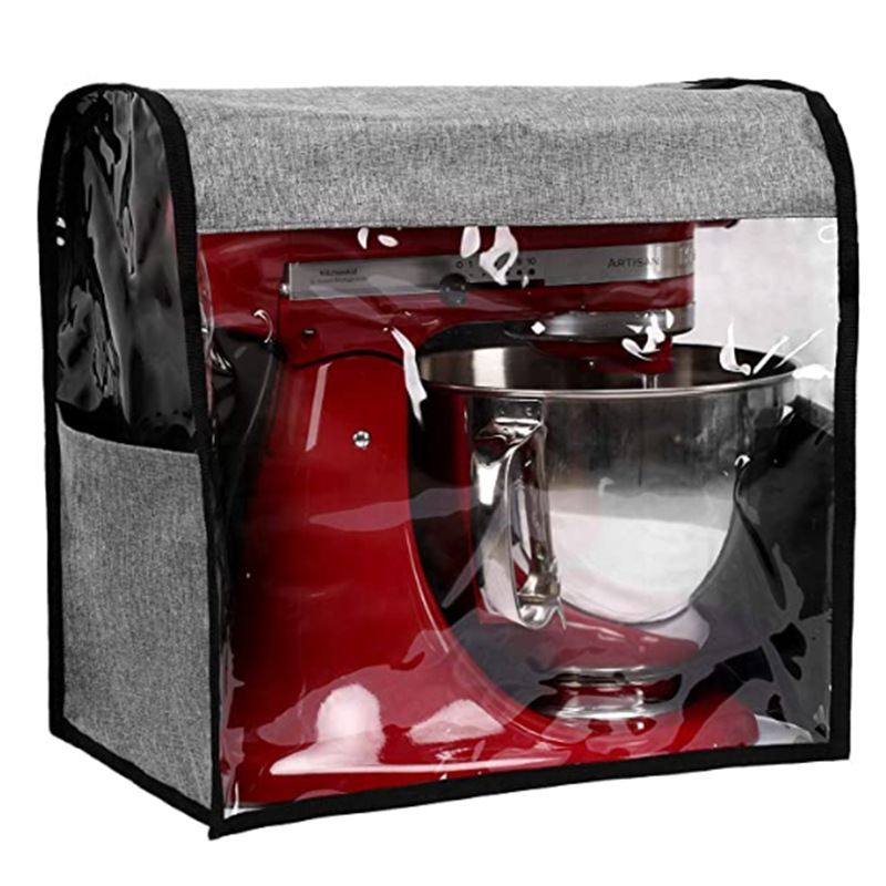 Staubschutzhülle Für Küchenmaschinen, Aus Oxford-gewebe, Wasserdicht, Geeignet Für Standmixer Und Standmixer, 14 X 9 X 14 Zoll, Leinengrau.