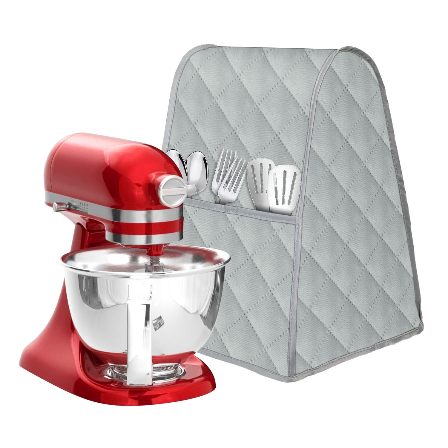 Staubschutzhülle Für Standmixer, Aufbewahrungstasche Für Küchenmixer Mit Fach, Geeignet Für Mixer Mit Hebearm.