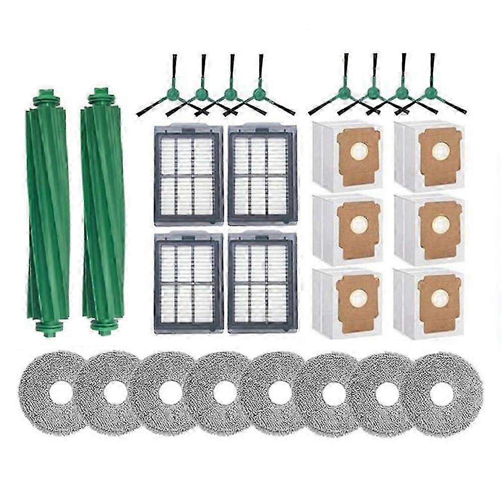 28-teiliges Set Für Den Irobot Roomba Plus 505 Combo / 405 Combo Saugroboter: Bürste, Hepa-filter, Reinigungstuch Und Staubbeutel.