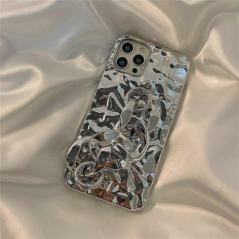 Iphone 13 Pro Max Kompatible Hülle Mit Kette, Glitzer Und Diamanten – Hülle Für Damen/mädchen