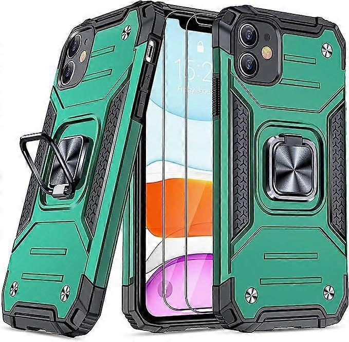 Stoßfeste Schutzhülle In Militärqualität, Entwickelt Für Das Iphone 11, Mit Integriertem Stützring Und Stoßfestem Rahmen Für Das 6,1-zoll-iphone 11.