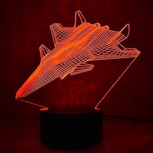 Scsyv 3d-nachtlicht, Optischer Effekt, 7 Wechselnde Farben, Berührungsschalter, Dekorative Tisch-/schreibtischlampe, Geschenk