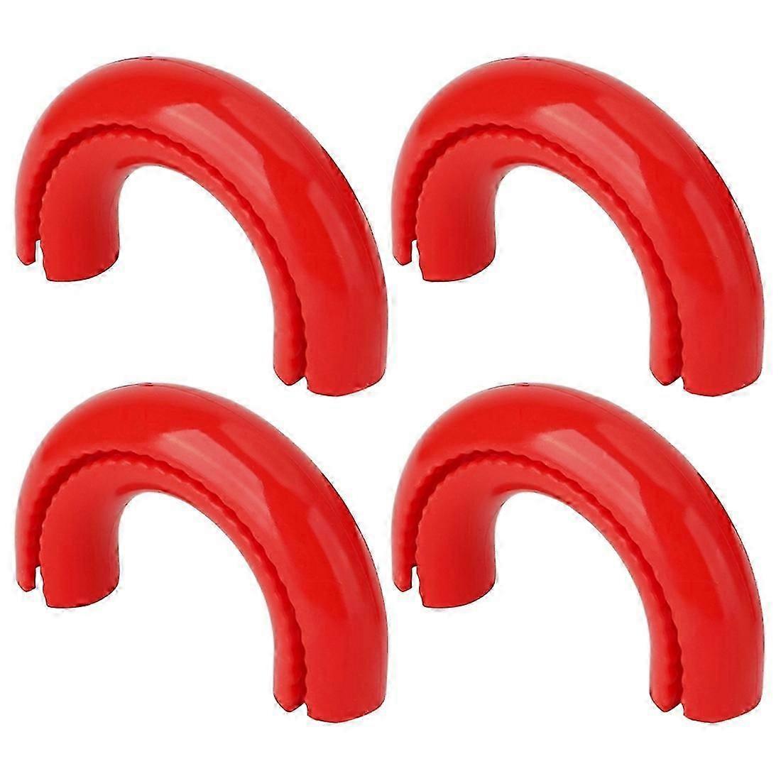 Cache-crochet D'Anneau En D Rouge Pour Remorque, Cache-crochet De Dépanneuse, Plastique, Compatible Avec Les Véhicules De 2004 À 2024, Lot De 4 (fdq)