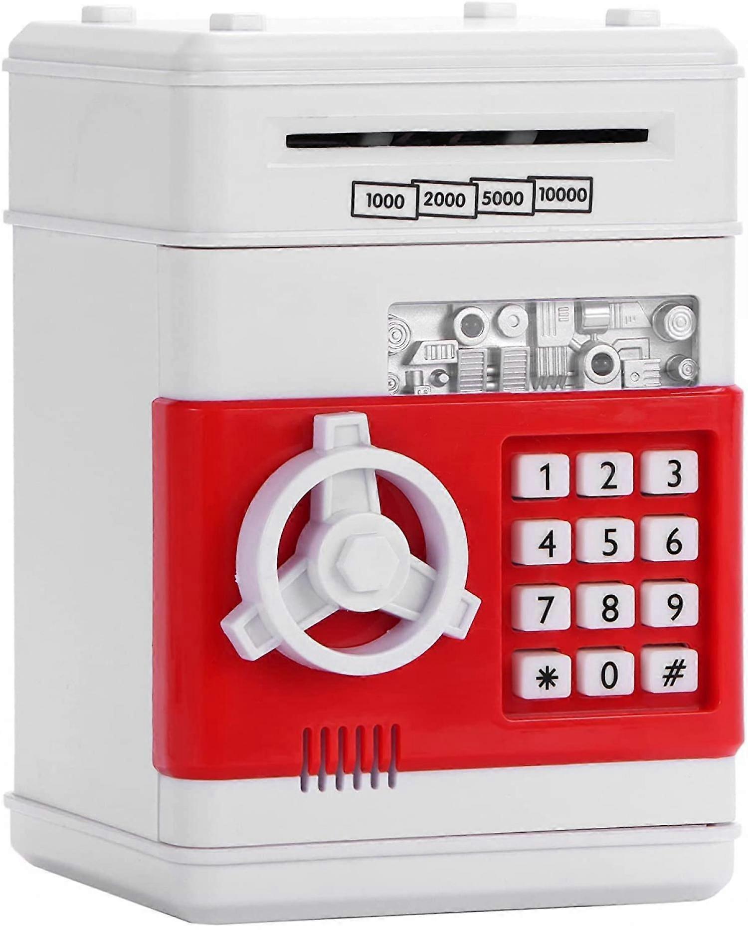 Elektronisches Sparschwein, Automatisches Sparschwein Für Jungen Und Mädchen, Sicheres Sparschwein Für Kinder, Echtes Rotes Sparschwein
