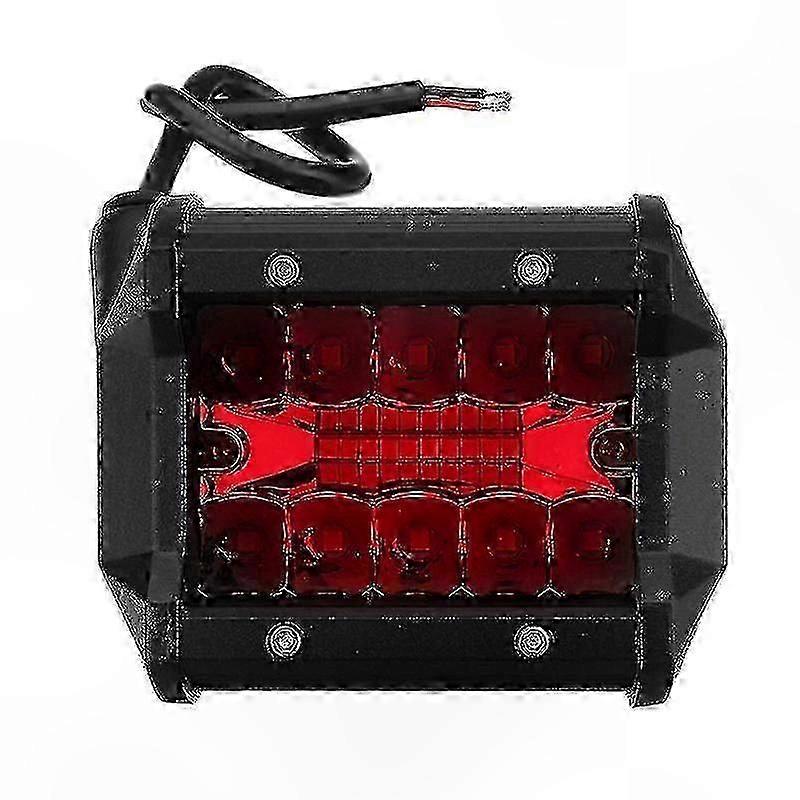 Barre Lumineuse De Travail Led 4 Pouces, Projecteur Antibrouillard Rouge Pour Camions Tout-terrain Et Bateaux, De Bonne Qualité