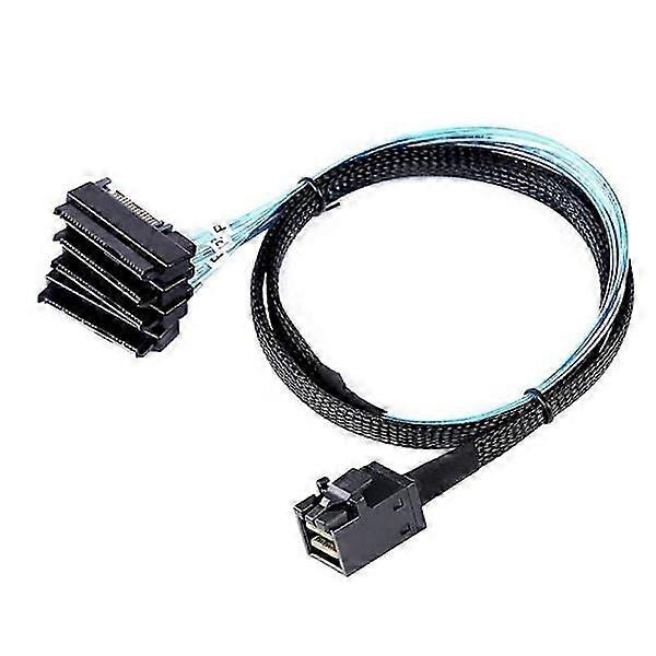 Mini Sas Hd 12g Sff8643 Auf 4 Sas 29-pin Sff8482 Anschlüsse Mit 15-pin Sata Stromanschluss.