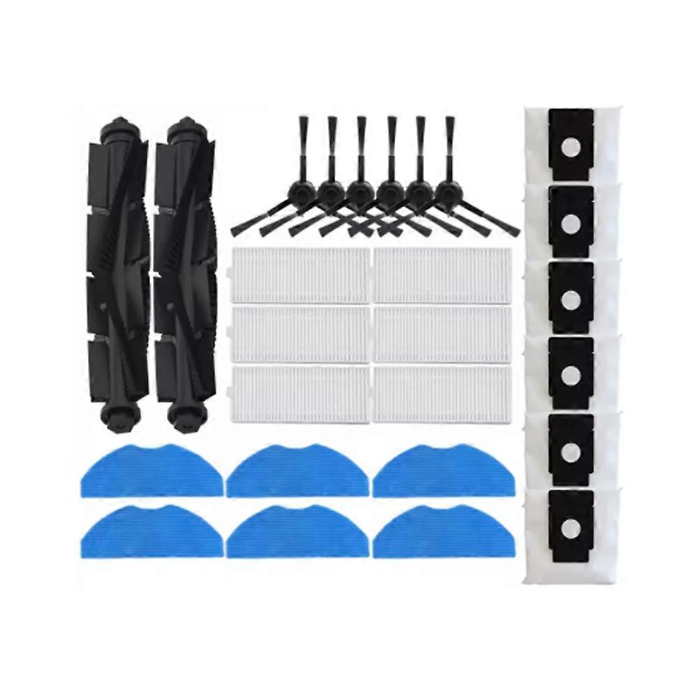 Set Mit 26 Zubehörteilen Für 360 S8 Plus / Ezviz Re4 Plus / Re5 Plus / Rc3 Plus: Seitenwalzenbürste, Hepa-filter, Reinigungstuch Und Staubbeutel.