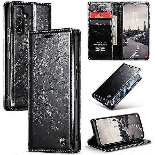 Caseme 003 Crazy Horse Leder-handyhülle Mit Struktur Für Samsung Galaxy A54 5g