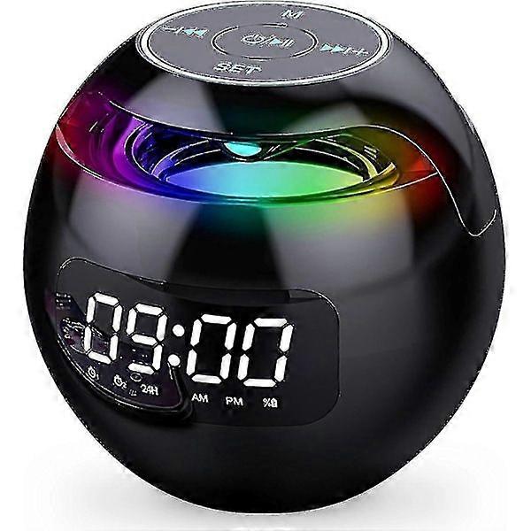 Schlafzimmerwecker, Digitaler Wecker Mit Bluetooth-lautsprecher, Doppelalarm, Led-licht, 12/24-stunden-usb-ladeanschluss, Ideal Für Tiefschläfer.
